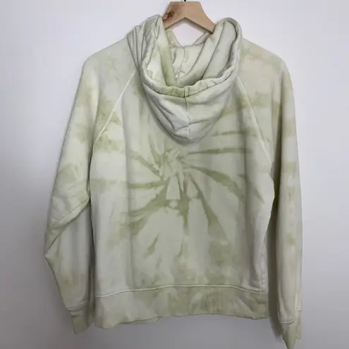 Reformation Jeans Green Tie Dye Pullover Hoodie Womens Small White