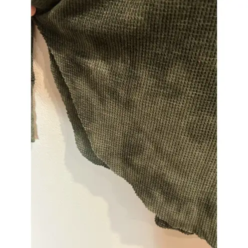 Michael Stars Tie-Dye Turtleneck Ribbed Sweater Comfy Loungewear Thermal Sz XS