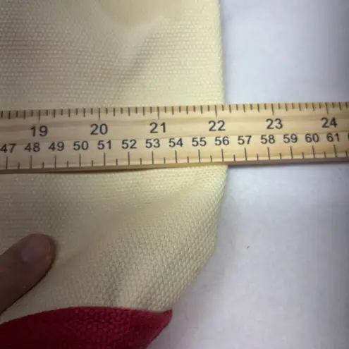 Coca-Cola Canvas Tote Bag Red Cream with "Have a Coke and a Smile"Coin Pouch - Image 10