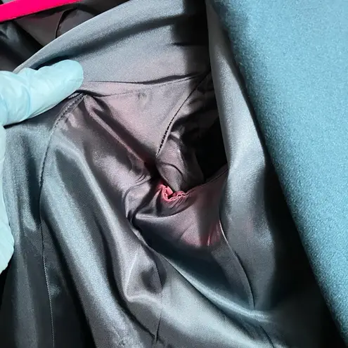 Pendleton Vtg  Classic Skirt Suit Sz 12 Women Virgin Wool Turquoise Blue Business