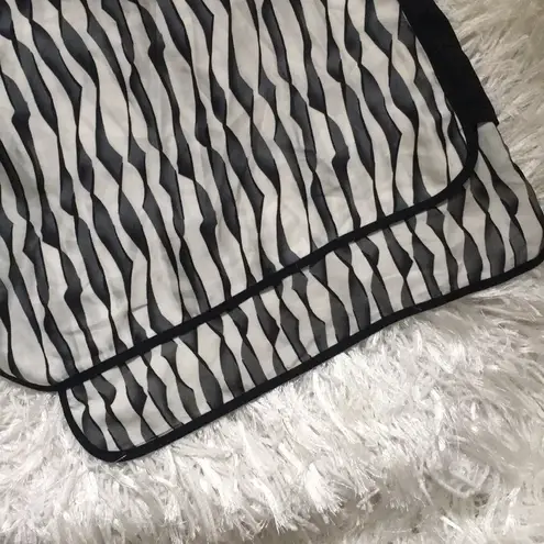 Love Riche Women’s Semi-Sheer Abstract Striped Sleeveless Summer Spring Tank Top