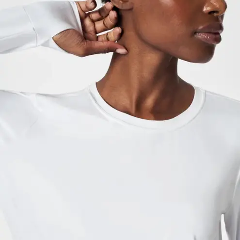 Spanx  Butter Wrap Back Long-Sleeve White Tee Women’s Size Small A3 - Image 3