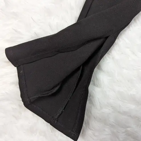 ANINE BING Max Trousers Split Hem High Rise Black Size 34
