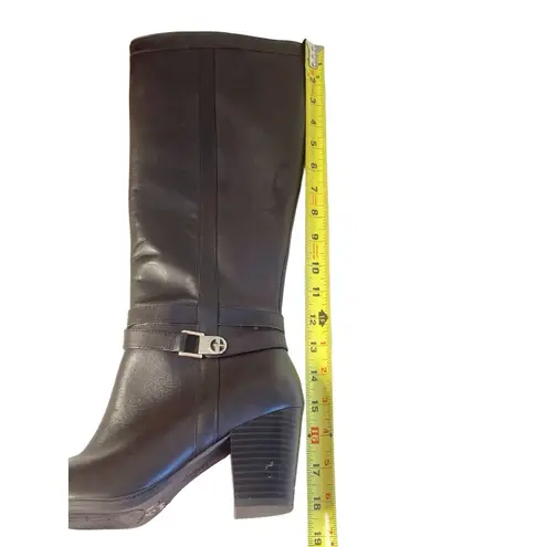 Giani Bernini Boots Womens 9.5 Brown Dress Boots Heeled Memory Foam Zip