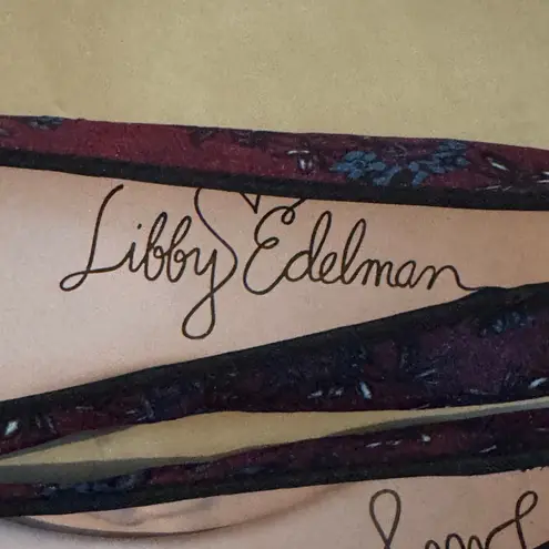 Sam Edelman Embellished Ballet Flats Size 8 Burgundy Pearl Studded Shoes Red