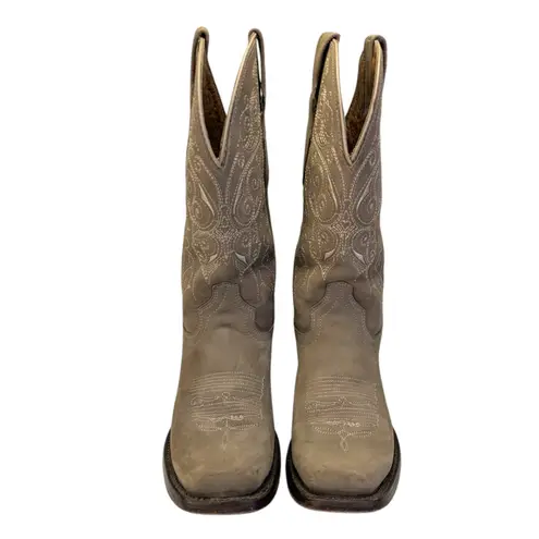 El General Rodeo Nubuck Boots EUC Size 8 S3858 Tan