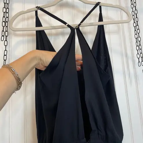 Mau Women’s Black Tasseled Dip Dyed V