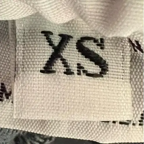 Bryn Walker Linen Pants Blue Pull On Lightweight Cropped Made in USA Extra Small