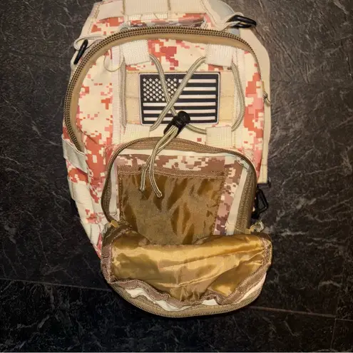 Camouflage Crossbody Bag Brown