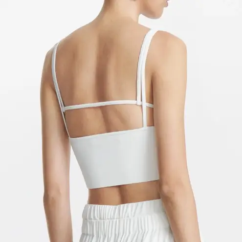 NWT Dion Lee White Split Strap Top Ivory Size M