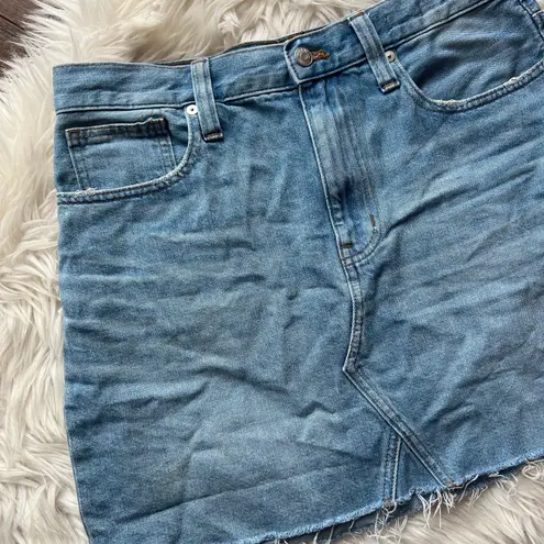 Madewell Rigid Denim A-Line Mini Skirt