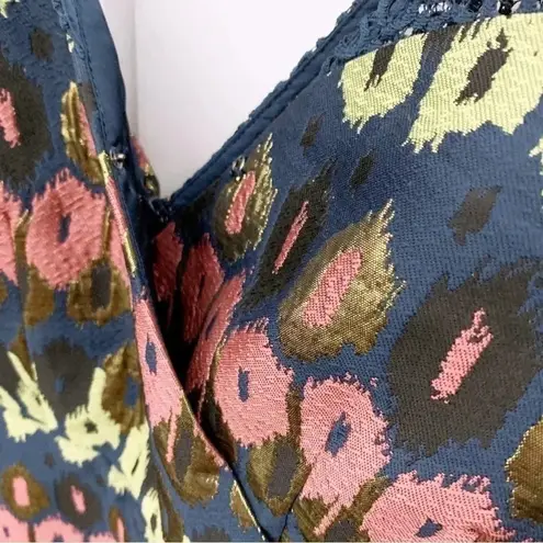 HD in Paris Anthropologie Jacquard Peplum Top sz 6