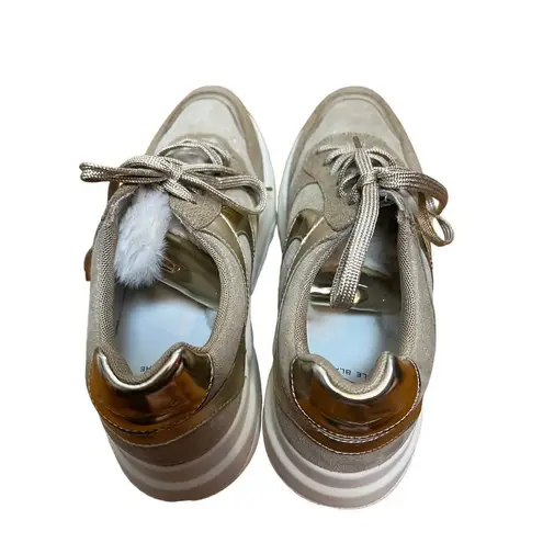 NWOT Voile Blanche Platform Monster Sneakers Sz. 40 (US 10) Gold