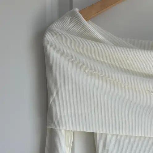 SKIMS Soft Lounge Off The Shoulder Mini Dress in Marble, Size XXS