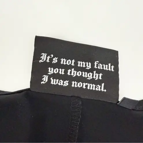 KILLSTAR Bellow Maxi Dress Baphomet Graphic Print Grunge Goth Gothic Punk Black