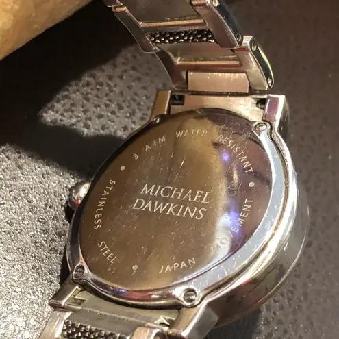 MICHAEL DAWKINS STARRY NIGHT Stainless Steel Oversized Wristwatch Silver