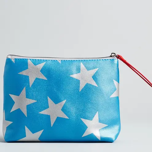 Macy's Macy’s Star Metallic Cosmetic Bag