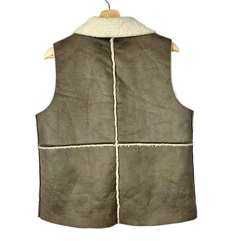 Jack by BB Dakota  Brown Faux Shearling Vest S