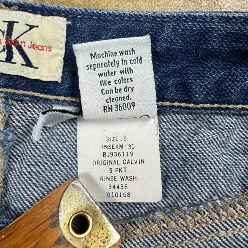 Calvin Klein Vintage  Jeans‎ Women’s Size 9 Straight Leg High Rise USA Denim