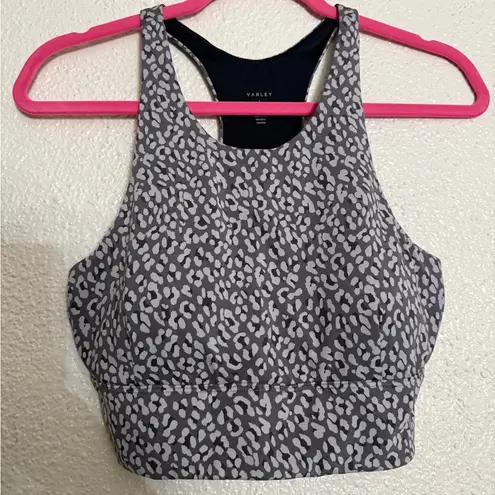 Varley Let's Move Harris Sports Bra grey & black size Large