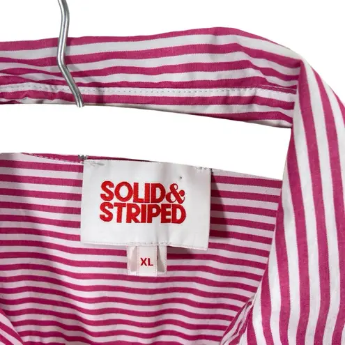 Solid & Striped Tuckernuck New $248 The Shocking Pink Ombre Oxford Maxi Dress XL