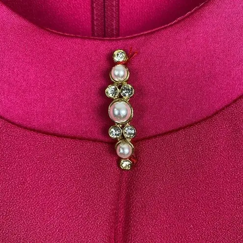 Vintage Henry Lee Dress 12 Pink Layered Look Blazer Long Sleeve Union Label Vtg