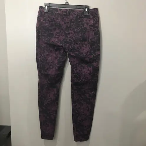 CAbi  8 Twilight Kinny Jeans Purple and Black Pants