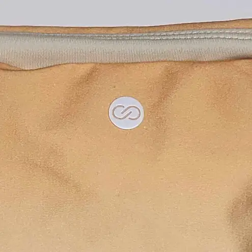 CALIA High Waisted Ruched Side Tie Swim Bikini Bottoms Orange Multi XXL *READ*