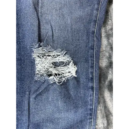 Arizona Jean Company Distressed Skinny Jeans Dark Wash Size 1