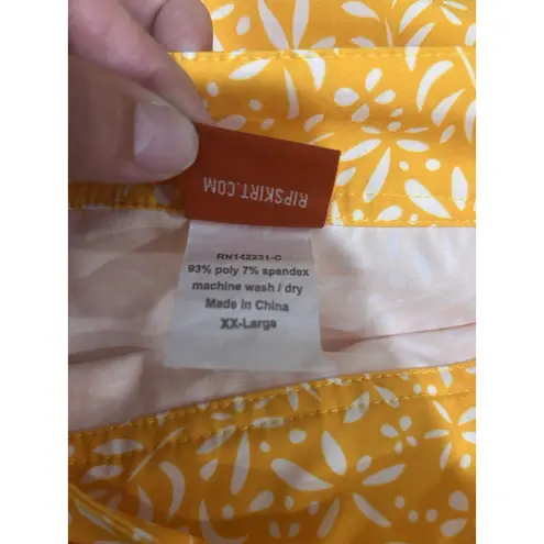 RipSkirt Hawaii Yellow Tuscan Sunflower Wrap Skirt Beach Aloha Size XXL 2X Plus