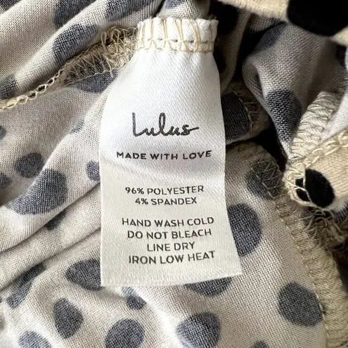 Lulus  Feel Fierce Tan Cheetah Print Puff Sleeve Bodysuit