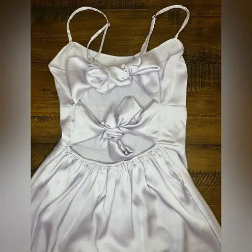 Hollister Lavender Satin Tie Back  Dress Size Small