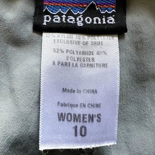 Patagonia  Outdoor Skort A Line Mini Slash Pockets Hiking Camping Gray 10