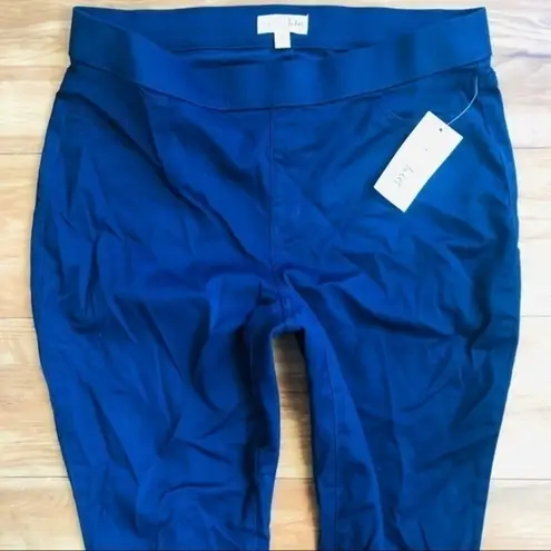 Maison Jules Womens Knit Flat Front Skinny Pants