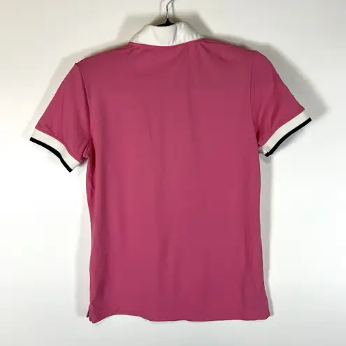 Horze Horse Equestrian Riding Polo Pink White Size Medium Women's *flawed*