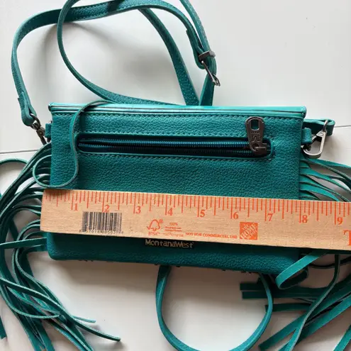 Montana West Teal Turquoise Southwestern Fringe Crossbody Bag