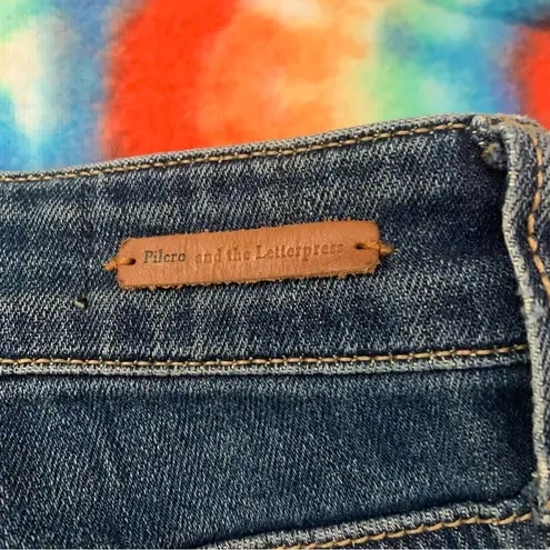 Pilcro and the Letterpress Anthropologie Boyfriend Crop Ankle Raw Hem Size 26