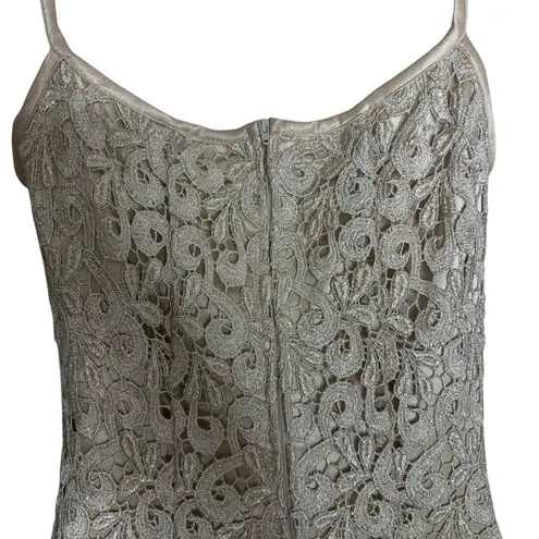 Aspeed Women’s Juniors Formal Elegant Cream Lace Dress With Shawl Size 3/4