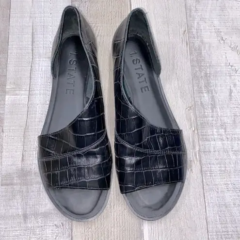 1. State Celtin black leather sandal slides size 6 1/2