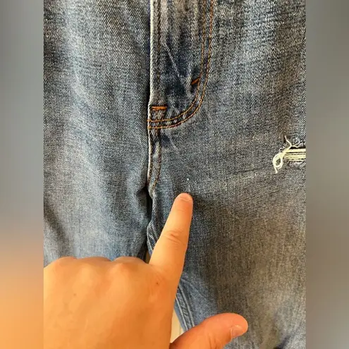 Abercrombie & Fitch Abercrombie &‎ Fitch Ankle Straight Ultra High Rise Distressed Jeans Size 25/0s