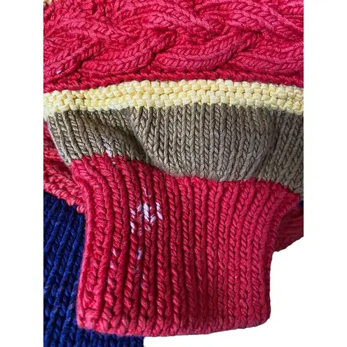 Vintage Britches Sports Handknit Pima Cotton Collared Sweater Golf tennis Blue Size L - Image 10