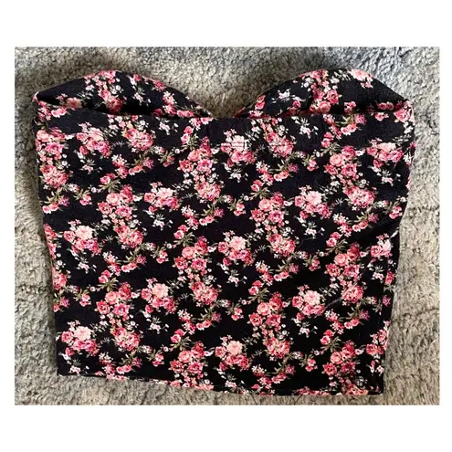 Ambiance Apparel  Strapless Crop Top Size M