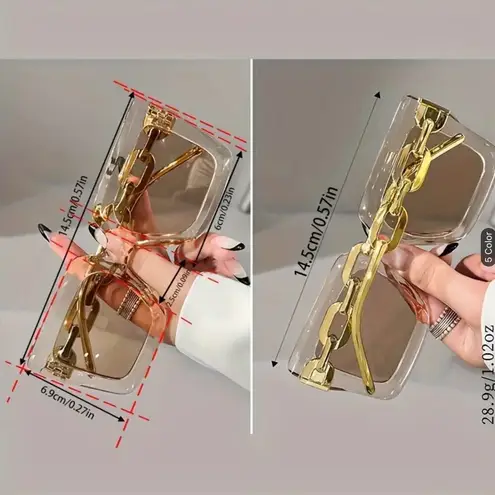 Luxury square sunglasses for women casual candy color anti