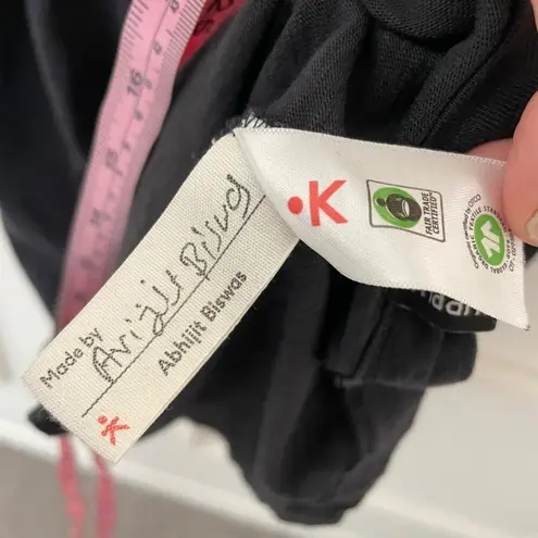 Known Supply Ayla Dress Grey Black Long Sleeve Size S