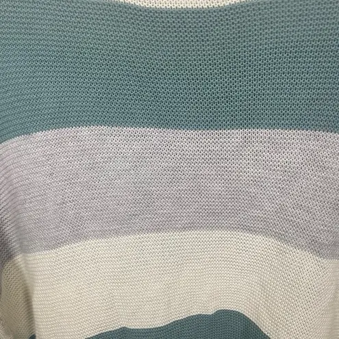 Sancia Revolve Paloma Knit Celadon
Stripe Sweater size XS Ivory Gray Teal Cozy