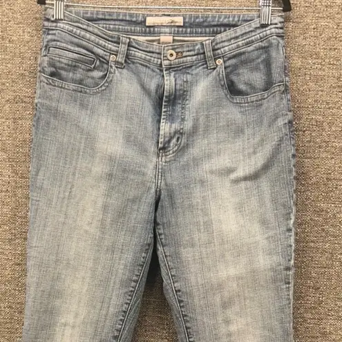 Chico's Straight Leg Jeans Blue 12 Or 2