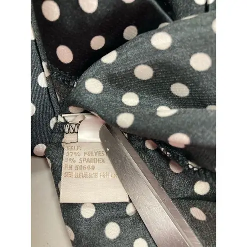Jonathan Martin Women’s Black & White Polka Dot Top Size Small