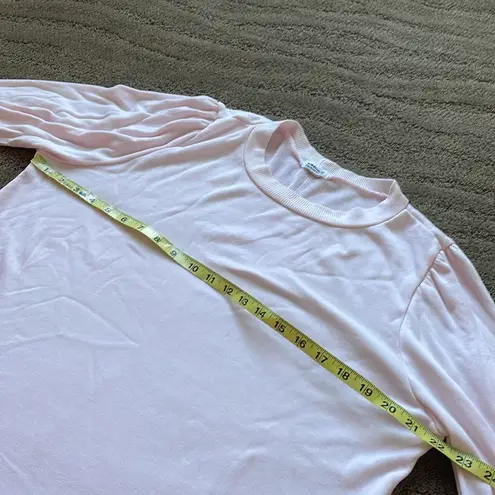 LA Made blush pink terry super soft cotton/modal sweatshirt