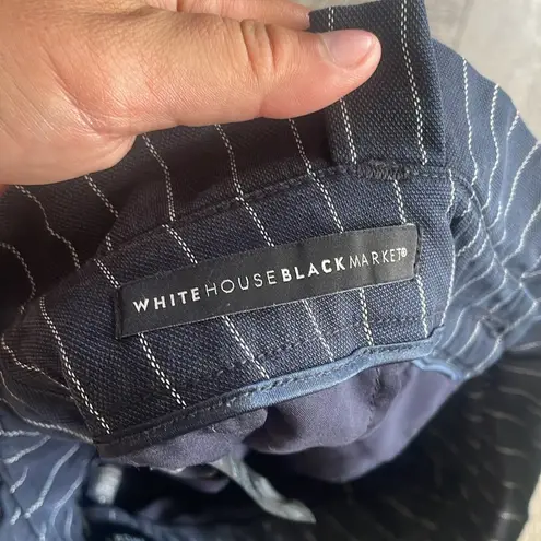 White House | Black Market  Size 2 Blue and White Striped Paper Bag Shorts