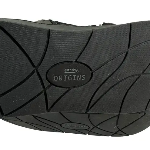 Earth Origins Willa Comfort Faux Fur Lined Bootie Winter Boot Black Size 7